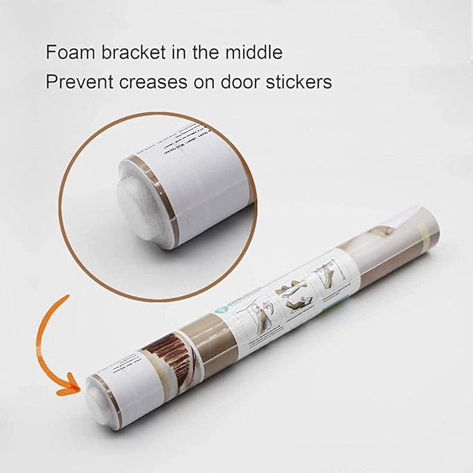 3D Door Stickers Murals - Peel & Stick Landscape - Wallpaper Decals - Removable PVC Waterproof Door Poster - Bedroom & Living Room Decoration - 34.6" x 78.7"