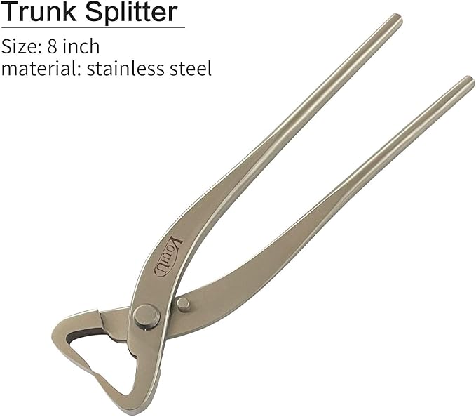 4-Piece Bonsai Tool Set,Concave Cutter,Knob Cutter,Trunk Splitter,Bonsai Scissors