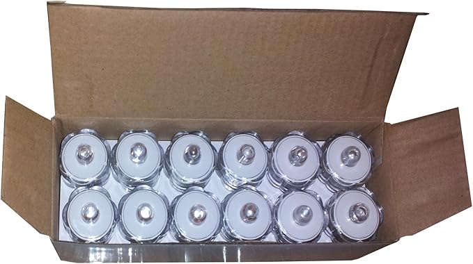 Bright LED Floral Tea Light Submersible Lights for Party Wedding (Blue, 60 Pack)