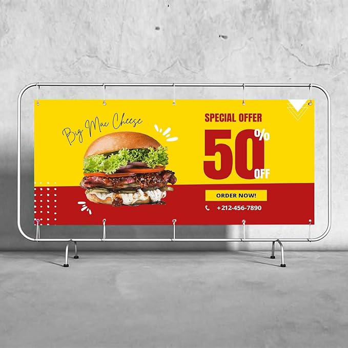 Personalized Passion Vinyl Banner 3' x 10' - Customized Banner for Business, Graduation, Birthday Parties - Indoor/Outdoor Use - Full Color 13oz Vinyl Custom Signs with HD Printed Text, Photos