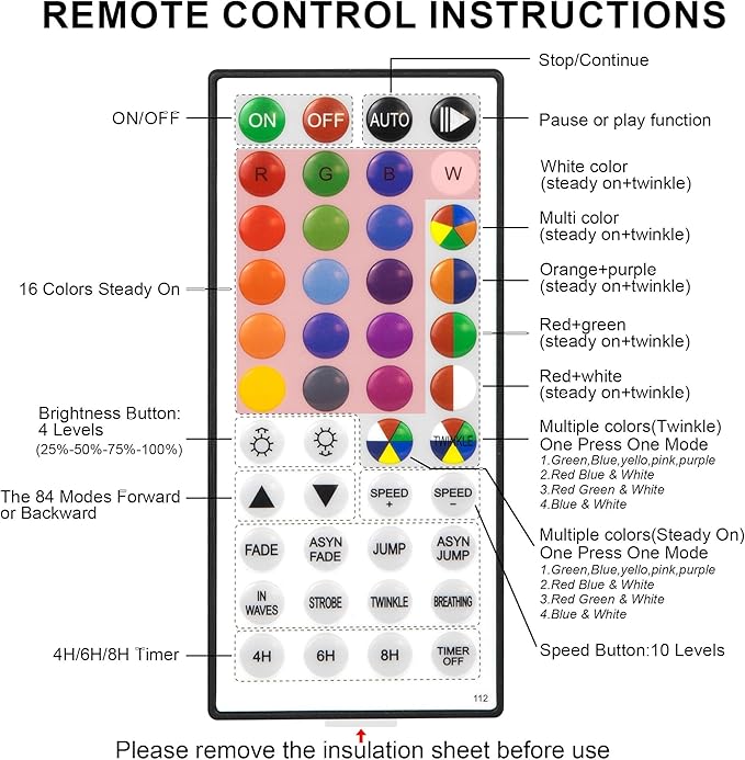 164 FT 500 LED Christmas String Lights, Waterproof RGB String Lights with Remote Control&Timer Function, 24 Colors Changing Fairy Lights for Indoor Outdoor Room Wall Christmas Tree Party Decoration