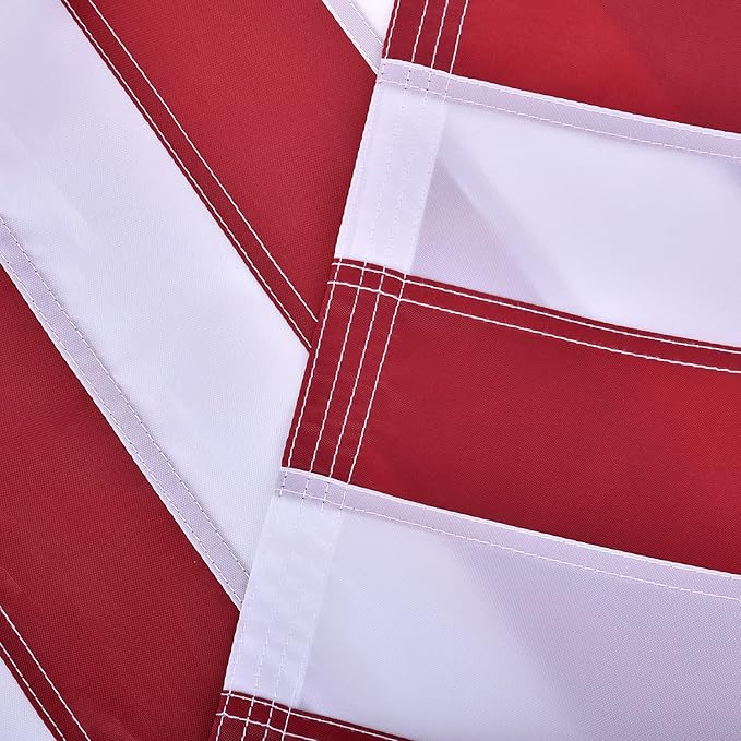American Flag 2x3 FT, US Flag USA High Wind with Embroidered Stars, Sewn Stripes, Brass Grommets, Durable USA Flag Outdoor Outside