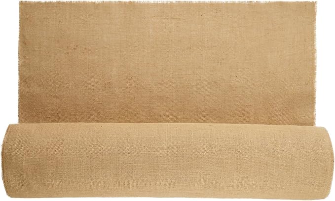 VEVOR Burlap Fabric Roll, 40” x 150 ft High Density Natural Jute Fiber Material for Outdoor Plant Care, Tree Wrap Roll, Decor, DIY Crafts, Wedding, Garden Weed Barrier, Plants & Trees Winter Covering