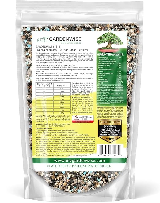 Bonsai Fertilizer Pellets β Slow-Release Bonsai Tree Fertilizer & Food for Compact Growth, Dense Branching & Healthy Roots | Ideal for All Bonsai & Money Tree (16 OZ)