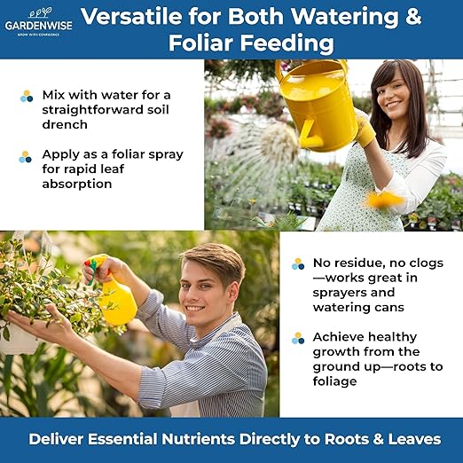 20-20-20 Water-Soluble Fertilizer β Powder for Liquid Plant Food for Indoor & Outdoor Plants, Orchids, Vegetables, Lawns, Flowers β 20 20 20 Fertilizer (8 oz)