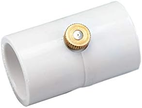 4 Pack (20 Total Couplings) Orbit 1/2 Inch PVC Coupling with Brass and Stainless Steel Mist Nozzle - 5 Pack