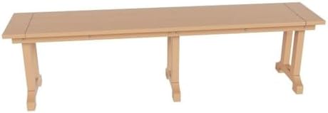 Outdoor Benches Weatherproof, Park Long Bench Poly Lumber Backless by Costaelm
