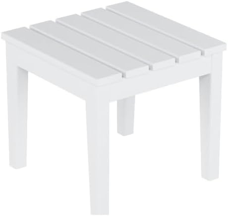 Small Outdoor Side Table, Patio End Table Weather Resistant Outdoor Coffee Table by Costaelm