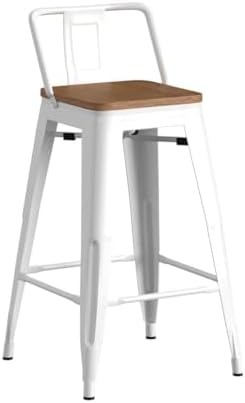 HAOBO Home 26" Metal Bar Stools Counter Height Stool Set of 4 - Image 5