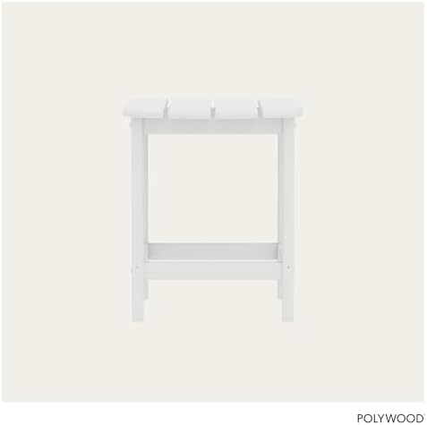 POLYWOOD SBT18WH South Beach 18" Outdoor Side Table - Image 6