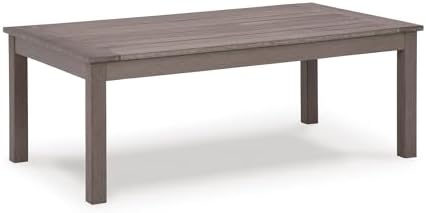 Signature Design by Ashley Hillside Barn Outdoor Coffee Table, Weather by Unknown