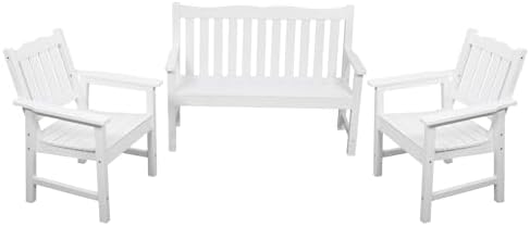 Stoog 3 Pieces All-Weather Patio Furniture Set, Include 2 Outdoor Chairs and 1 by Stoog