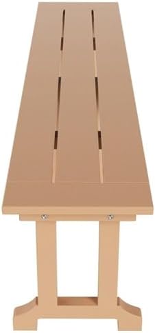 Outdoor Benches Weatherproof, Park Long Bench Poly Lumber Backless - Image 6