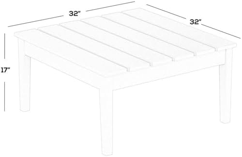Outdoor Side Tables for Patio, Small Patio Conversation Table Weather Resistant - Image 3