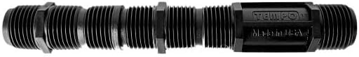 USA Made - Premium 1/2 Inch x 6 Inch MIPT Poly Cut-Off Sprinkler Height Extender Riser Nipple Adjustable Length (Fits Most Brands Orbit, Rain Bird, Hunter, Irritrol & More) (2)