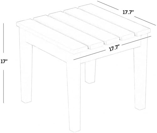 Small Outdoor Side Table, Patio End Table Weather Resistant Outdoor Coffee Table - Image 3