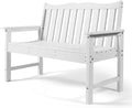 Backyard Expressions Poly Patio Bench – Weatherproof Outdoor Bench, Low by BackyardExpressions