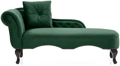 Christopher Knight Home Molan Velvet Upholstered Chaise Lounge Chair Indoor - Image 7