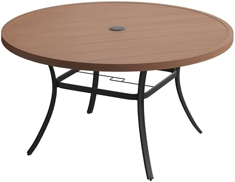 VICLLAX 50" Outdoor Round Patio Table by HOME