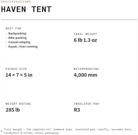 Haven Tents Lay Flat Hammock Tent - Image 6