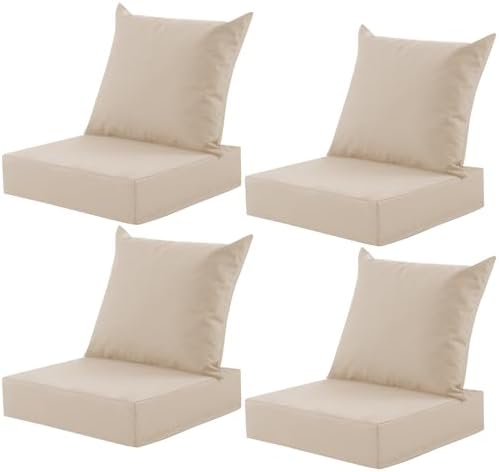 Outdoor Deep Seat Cushion Set, 24x24 Inch by MuaMelop