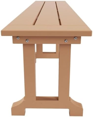 Outdoor Benches Weatherproof, Park Long Bench Poly Lumber Backless - Image 5