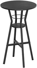 YATINEY Bar Table, 2-Tier Round High Top Table, Pub Table, Home Bar Counter by Yatiney