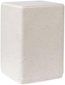 COSIEST 14" Outdoor Side Table, Square Concrete End Table - Image 7