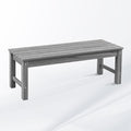 47" Outdoor Bench for 2-Person, 700 LBS Capacity, Light Grey by PsilvamGardenFurniture