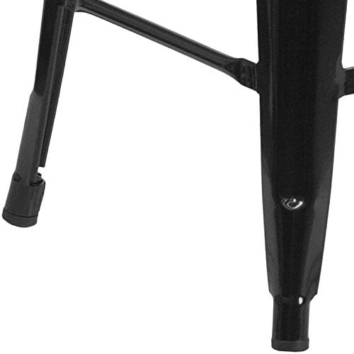 Flash Furniture 30 in Metal Indoor/Outdoor Backless Barstool - Image 5