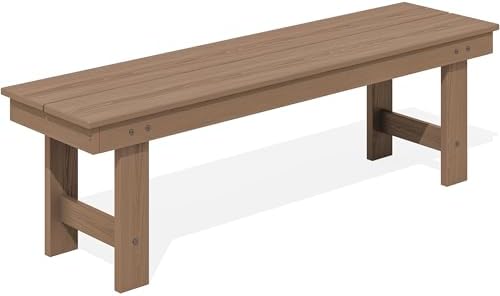 SERWALL 2-Person Backless Outdoor Bench 56 Inches by SERWALL