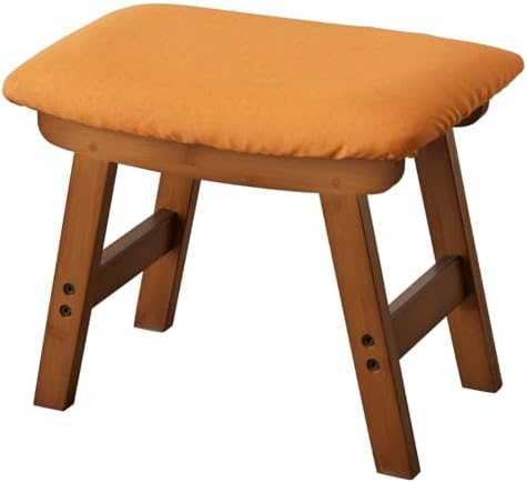 Foot Stool, Bamboo Small Sofa Foot Rest Under Desk, Extra Seating - Image 7