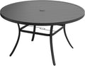 VICLLAX 50" Outdoor Round Patio Dining Table by HOME