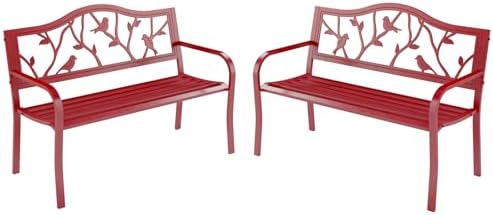 MFSTUDIO Outdoor Metal Bench Set of 2 by MFSTUDIO