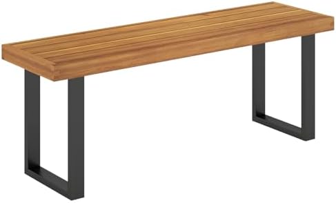 Tangkula Acacia Wood Outdoor Bench by TANGKULA
