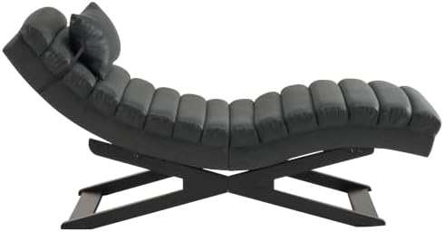 Christopher Knight Home Nani Faux Leather Chaise Lounge Chair Indoor - Image 7