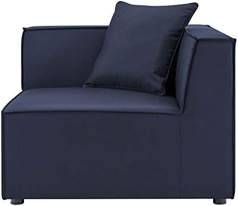 Modway EEI-4380-NAV Saybrook Patio Upholstered 4-Piece Sectional Sofa in Navy - Image 5