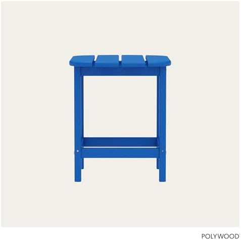 POLYWOOD SBT18PB South Beach 18" Outdoor Side Table, Pacific Blue - Image 5