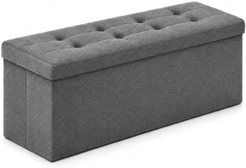ALASDO 43 Inch Folding Storage Ottoman Bench by ALASDO