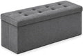 ALASDO 43 Inch Folding Storage Ottoman Bench by ALASDO