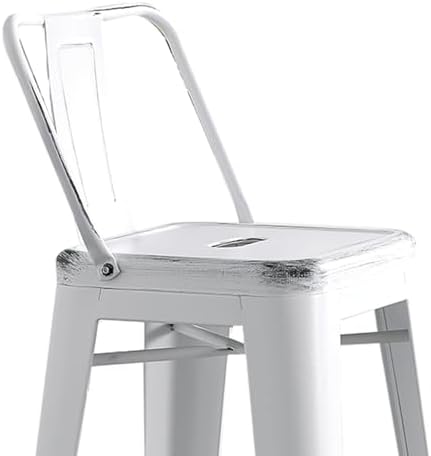 AC Pacific 30” Metal Barstool Set of 2 – Country Rustic Style - Image 6