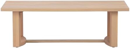 Merax Patio Acacia Wood Coffee Table - Image 4