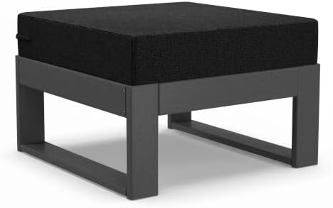 Rockaway Outdoor HDPE Patio Ottoman by Costaelm