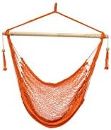 Bliss Hammocks BHC-412OR Island Rope Hammock Chair, Eco Friendly & Hand-Woven by BlissHammocks