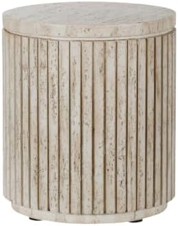 Afterglow Outdoor Side Table Round, Modern End Table Bedside by Afterglow