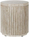 Afterglow Outdoor Side Table Round, Modern End Table Bedside by Afterglow