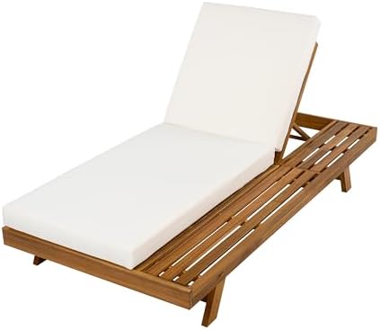 Christopher Knight Home Hamill Acacia Wood Chaise Lounge Chair Outdoor Set of 4 - Image 4