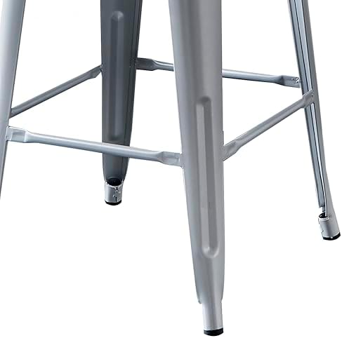 AC Pacific 30” Metal Barstool Set of 2 – Country Rustic Style - Image 5