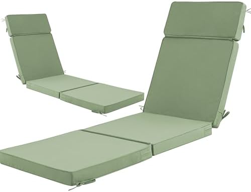 72 x 21 Inch Outdoor Chaise Lounge Cushions Set of 2 by Unknown