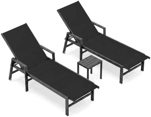 Patio Chaise Lounge Chair Outdoor by Vexwalx